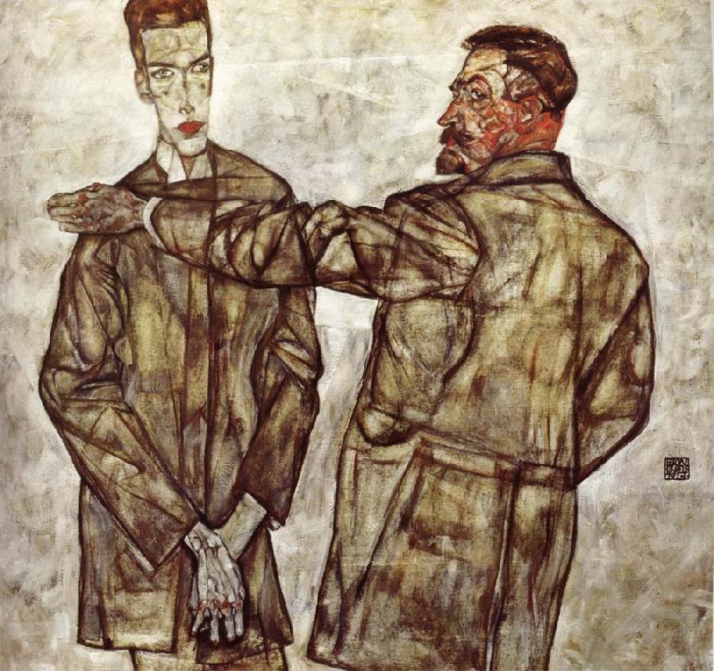 Double Portrait, Egon Schiele